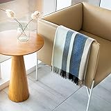 QISU Genuine 100% Baby Alpaca Blanket and Soft, Warm, Decorative Throw, 70” x 51”, All Natural & Hyp