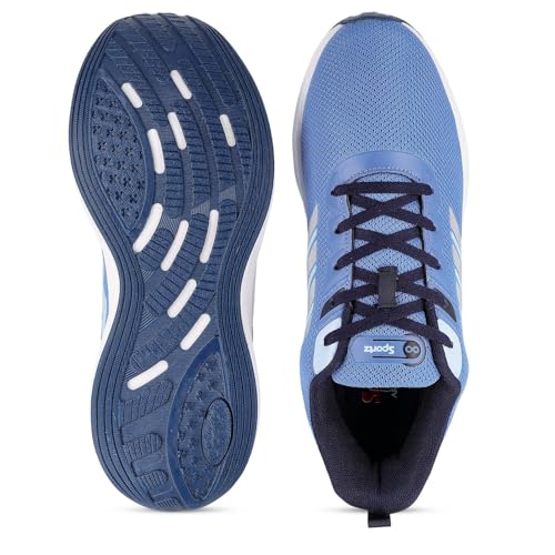 Image of WALKAROO Sports Shoes for Men's|Perfect for Running,Walking,Gym and Casual Outfit|Cushioned Insole with TPR Outsole |Breathable Fabric Upper|WS9593