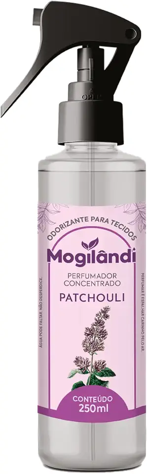 Odorizante Água Perfumada Para Tecidos Patchouli 250ml