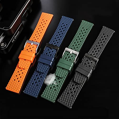 Bracelet de montre caoutchouc 22mm 20mm fluorescent étanche