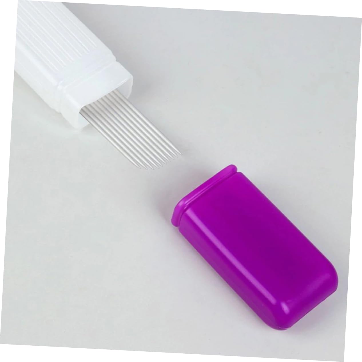 Lurrose 8piezas Organizador De Agujas De Tejer Tubos De Almacenamiento Para Agujas De Tejer y Ganchillo Contenedor De Duradero Para Manualidades y
