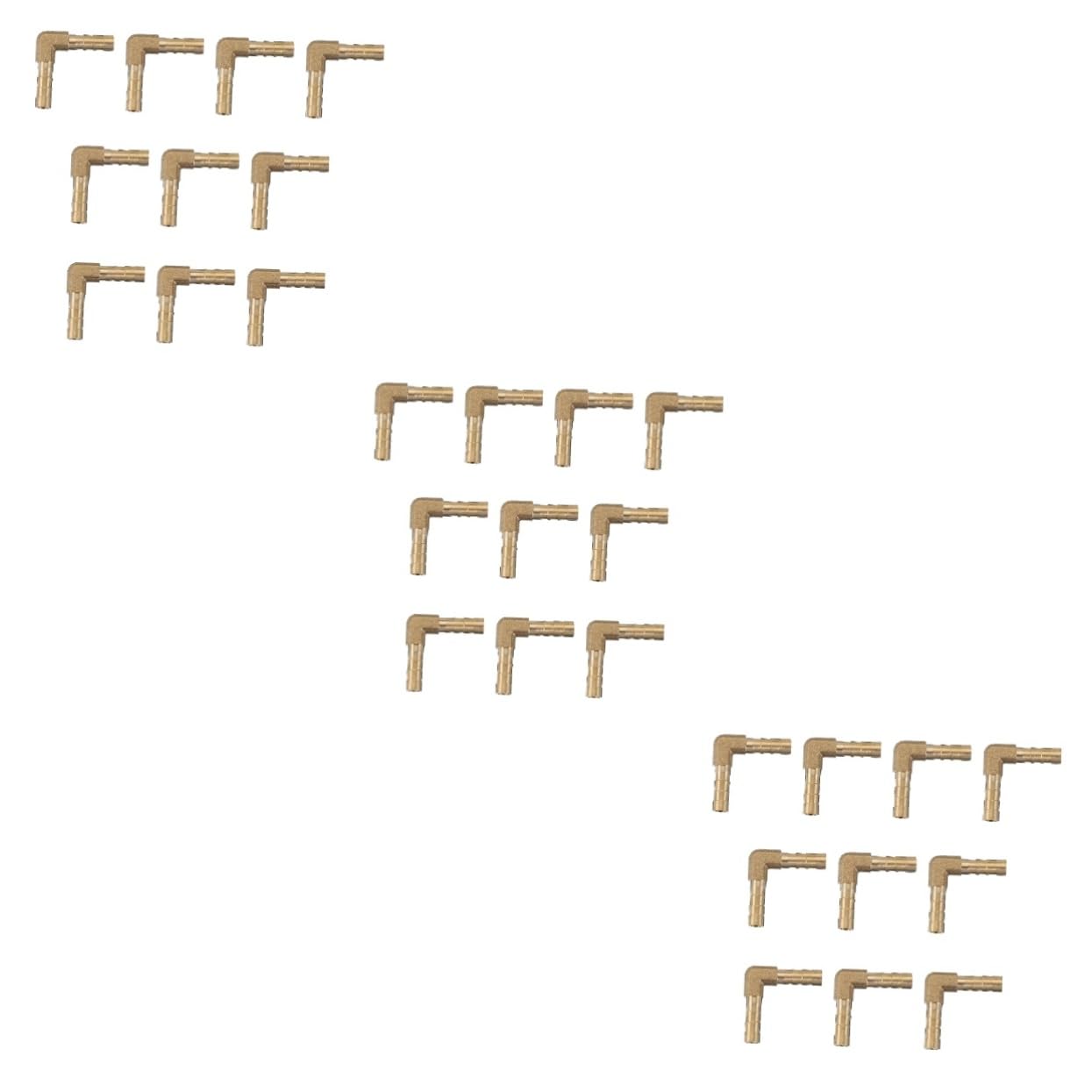 Unomor 3sets Connector L-shape Hose Barb Fitting Long-lasting Elbow Joint Mender for Use 10pcs*3