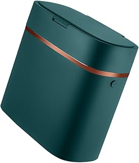 OFFSCH Garbage Can Modern Waste Basket Bathroom Trash Can with Lid Mini Desk Trash Can Tabletop Trash Bin Rectangular Mini Desk Bin Kitchen Trash Can Makeup Brush Office Pressure Plastic