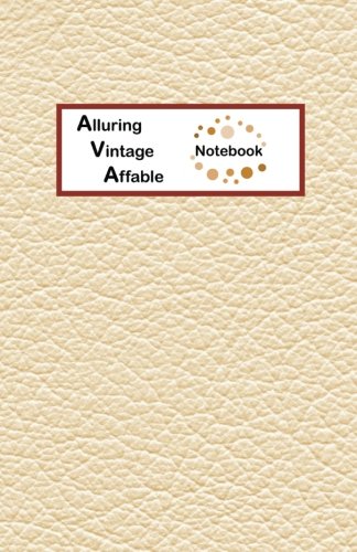 Alluring Vintage Affable Notebook: Ava Bullet Journal with imitation leather texture cover