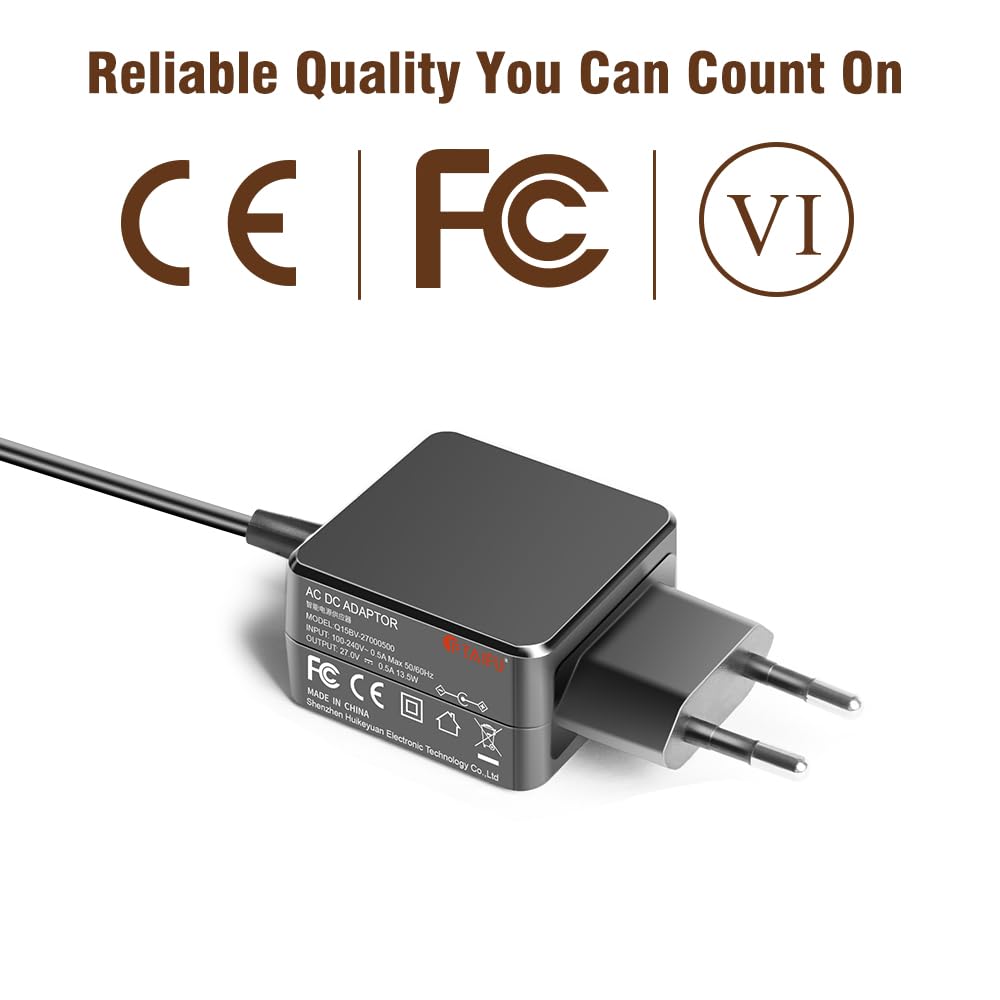 Chargeur Secteur 17 En 1 - 26.5V, Compatible H.Koenig UP600 UP680 UP700 Et Autres Aspirateurs Sans Fil