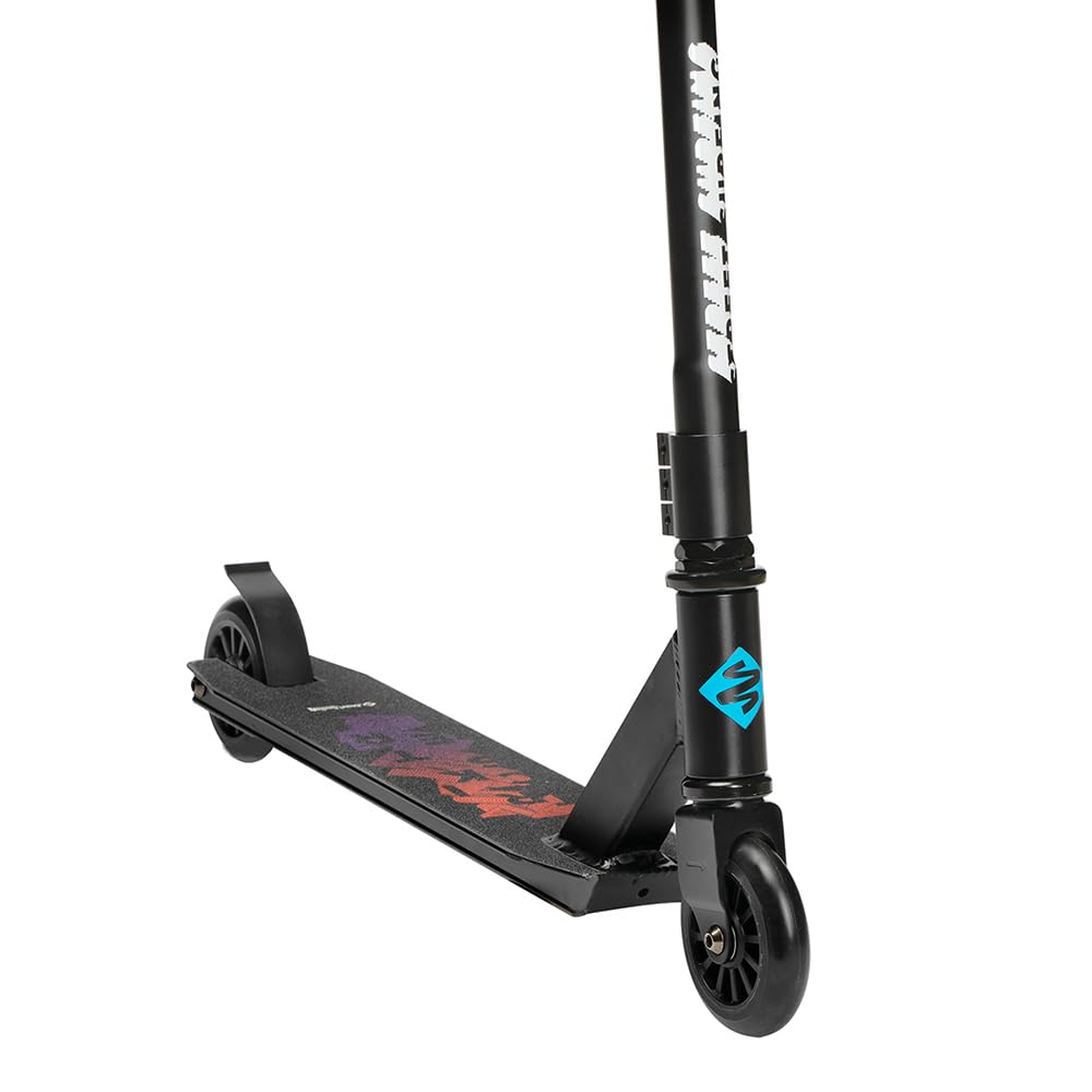 Patinete de Acrobacias Trickster Black Gum – Scooter Freestyle para Principiantes con Deck de Aluminio y Ruedas de 100 mm ABEC 5