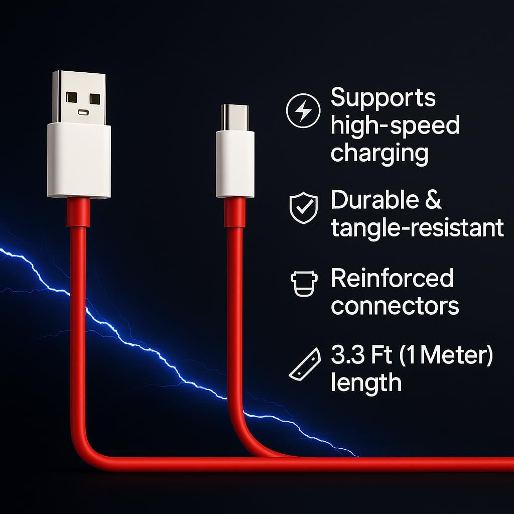 OnePlus 100W Supervooc USB-C Cable - Fast Charging -8
