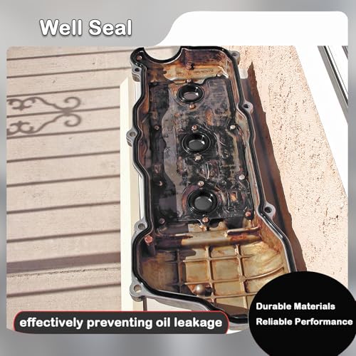 Image of VS50825R Valve Cover Gasket Compatibility for Toyo ta Camry 2.5L, RAV4, Le xus ES300h NX300h, Sc ion TC 2.5L, High Lander, Sien na, Ven za 2.7L (2010-2020) - Replace VS50721