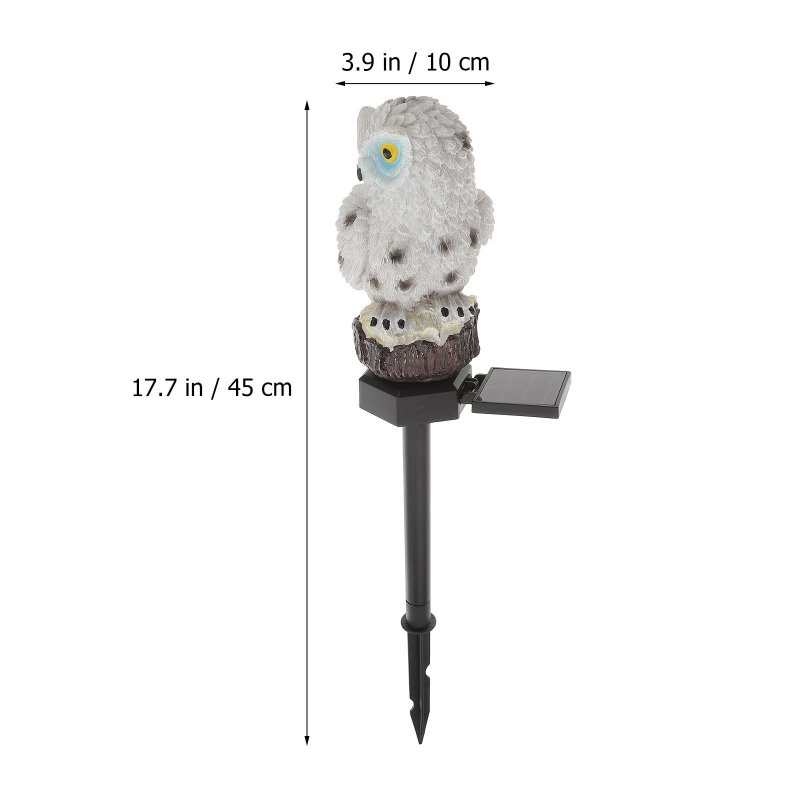 Lampes Solaires Hibou à Piquer pour Jardin, Lot de 2, LED