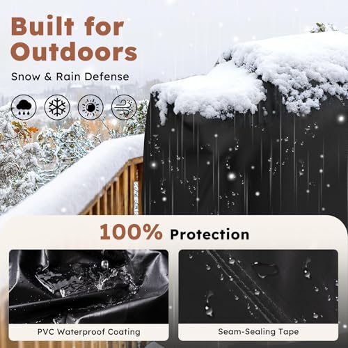 MR. COVER Grill Cover for Traeger Pro 34 & 780 Series, 600D Heavy Duty Rip-Proof Material Smoker Cover, Waterproof UV and Fade Resistant Grill Cover with Straps & Zippers for Texas, Z Grills by MR. COVER - Used condition - Image 3