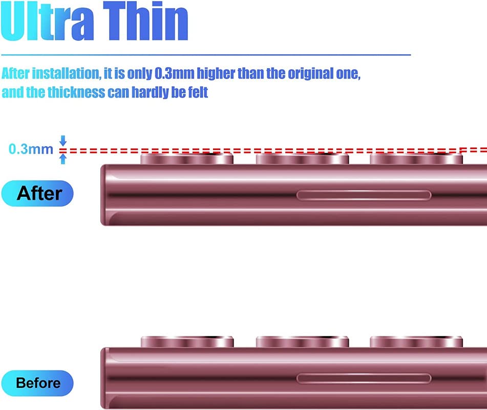 Image of Lens Care For Samsung Galaxy S23 Ultra Camera Lens Protector /9H Alloy Metalic Ring Film Tempered Glass Camera Cover Screen Guard For Samsung Galaxy s23 Ultra 5g (5 Pack, Black Diamond)