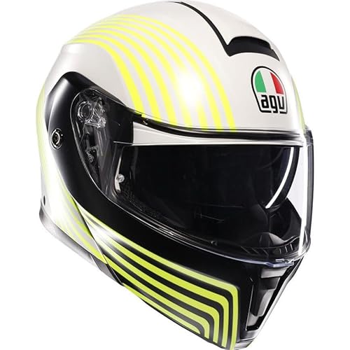 AGV Streetmodular Systemhelm Iseo matt weiß schwarz fluo gelb