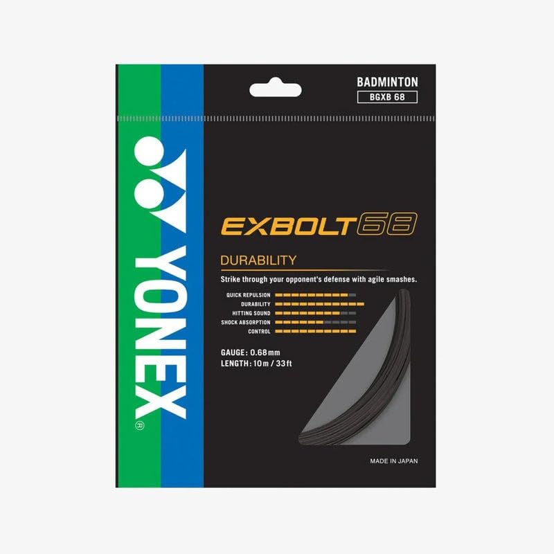 Amazon.com : YONEX Exbolt 68 Durable Power Badminton String |0.68