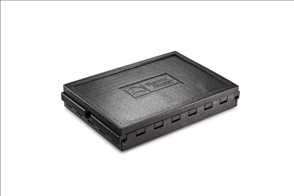 Thermohauser EPP-Thermobox Vario - Contenitore termico universale con coperchio, 71,5 l, colore: Nero