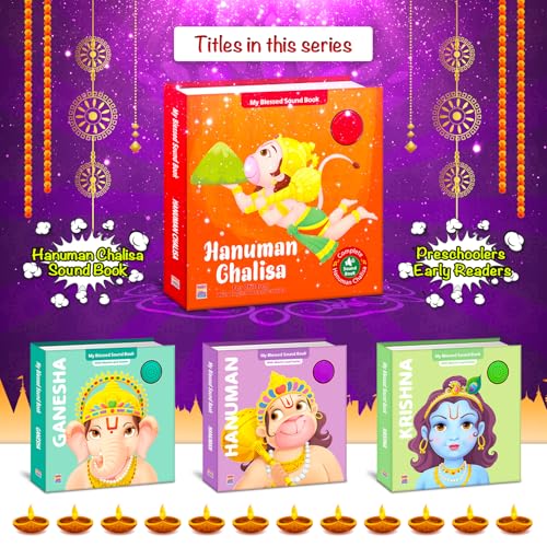 Image of Hanuman Chalisa Mantra Sound boook for Kids ; India's First Mythology Shloka and Mantras Musical Toy to Teach Indian Culture