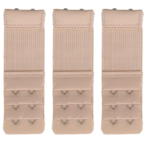 Image of Bra Strap Extenders, Women Elastic Extensions Bra Extender Set, 6 Piece,Skin,White,Black