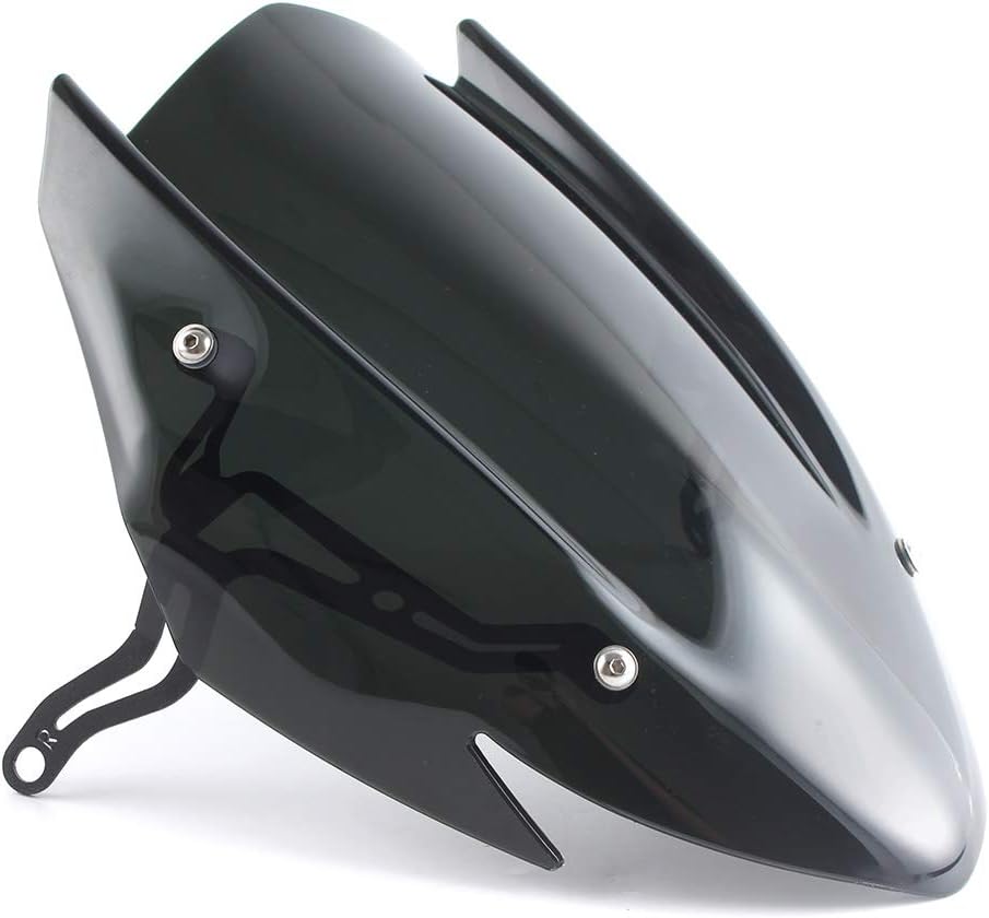 Motorcycle Windscreen Windshield Compatible with Suzuki GSXS750 GSX-S750 2017 2018 2019 2020 2021 2022 2023 Front Fairing Deflector FlyScreen Parebrise Visor (Smoke)