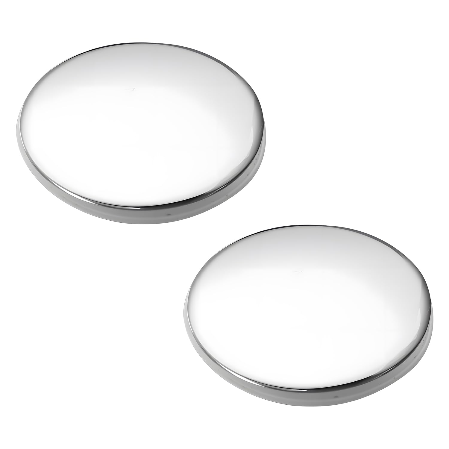 Lotsdonxia Silver 2 Pcs 35Mm Copper Pop Up Sink Plug, Click Clack Waste Replacement For 36Mm Drains, Corrosion-Resistant Bathroom And Kitchen Stopper With Washer