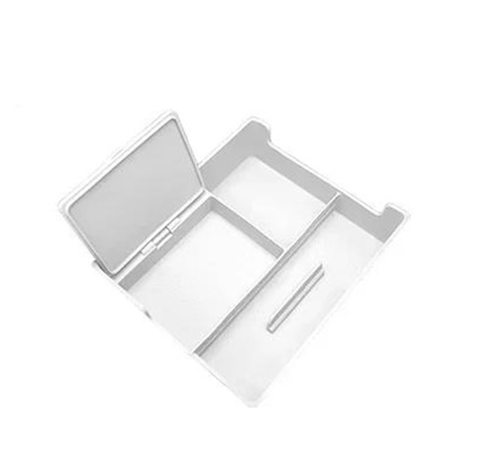 Fcaopcwama White For Audi A6l C8 A7 4K 2019-2024 Car Silicone Storage Box Central Armrest In-Car Pad Auto Accessories Car Armrest Storage Box