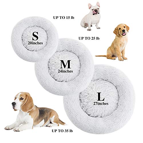 SunStyle Home Soft Plush Round Pet Bed for Cats Or Small Dogs Cat Bed Self Warming Autumn Winter Indoor Sleeping Cozy… - Image 3