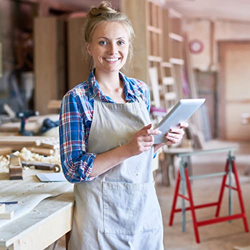 Relaxdays Klappbock, 2er Set, 7-Fach höhenverstellbar, bis 200 kg, klappbare Arbeitsböcke, Werkstatt, Stahl, rot/Silber