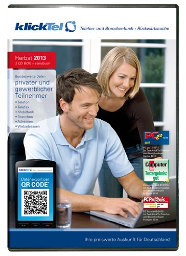 Preisvergleich Produktbild klickTel Telefon- und Branchenbuch inkl. Rückwärtssuche Herbst 2013