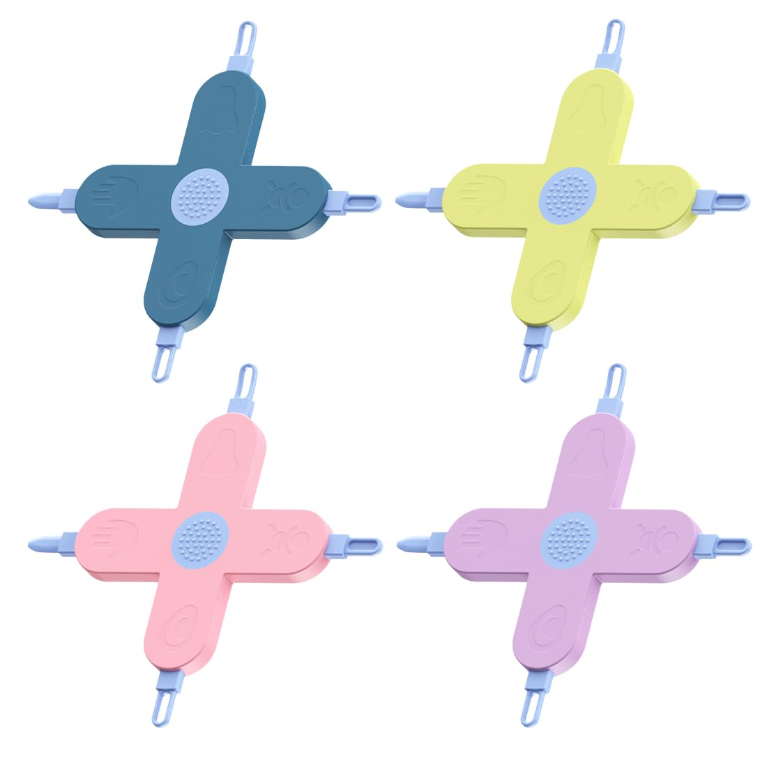 IKOPFLN Pincettes de nettoyage du nez 4 pièces 4-en-1 tête ronde