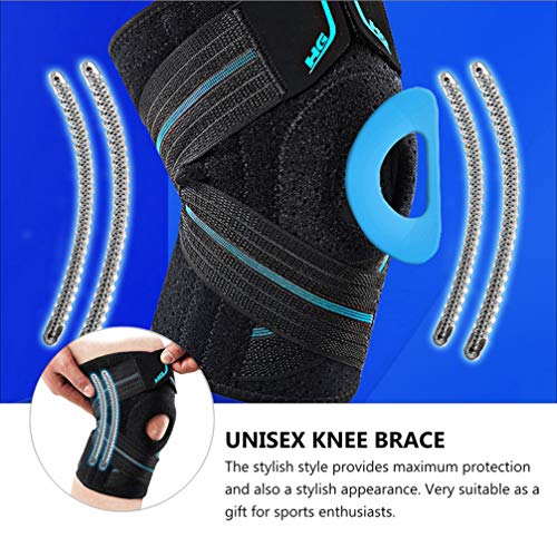 ABOOFAN Knee Brace Suporte Anti- Slip Collision Avoidance Joelho Luva De Compressão Respirável Na Al