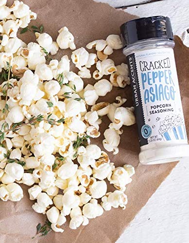 Gourmet Popcorn Seasoning Variety Pack, All Natural (6 Flavors) - Dill Pickle, White Cheddar, Kettle Corn, Caramel, Sriracha, Cracked Pepper Asiago #TOP4