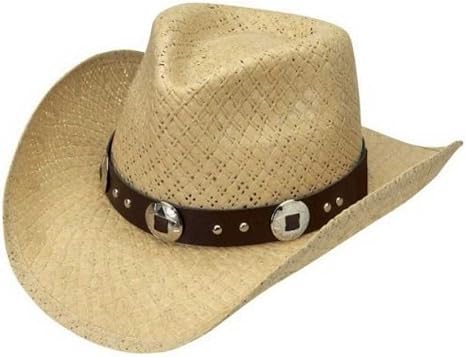 Natural Fancy Toyo Straw Cowboy Hat 