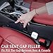 Uootill Car Seat Gap Filler, car in between seat catcher 2-Pack No-Drop Seat Side Gap Seam Filler Organizer, Universal filler between car seat and console (Black)