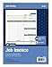Adams Job Invoice Forms, 2-Part Carbonless, For Service and Repair Billing, 100 Individual Sets Per Pack (NC2817), White, 8-1/2 x 11Inches