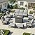 Muphyers 12-Piece Outdoor Patio Furniture Set Wicker Sectional Sofa Set, Patio Conversation Set with Thickened Cushions & Coffee Table for Garden, Backyard, Poolside, Grey