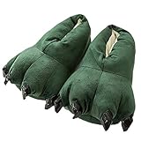 Akanbou Cosplay Monster Paw Plush Slippers Monster Feet Claw Slippers Home Shoes for Adults and...