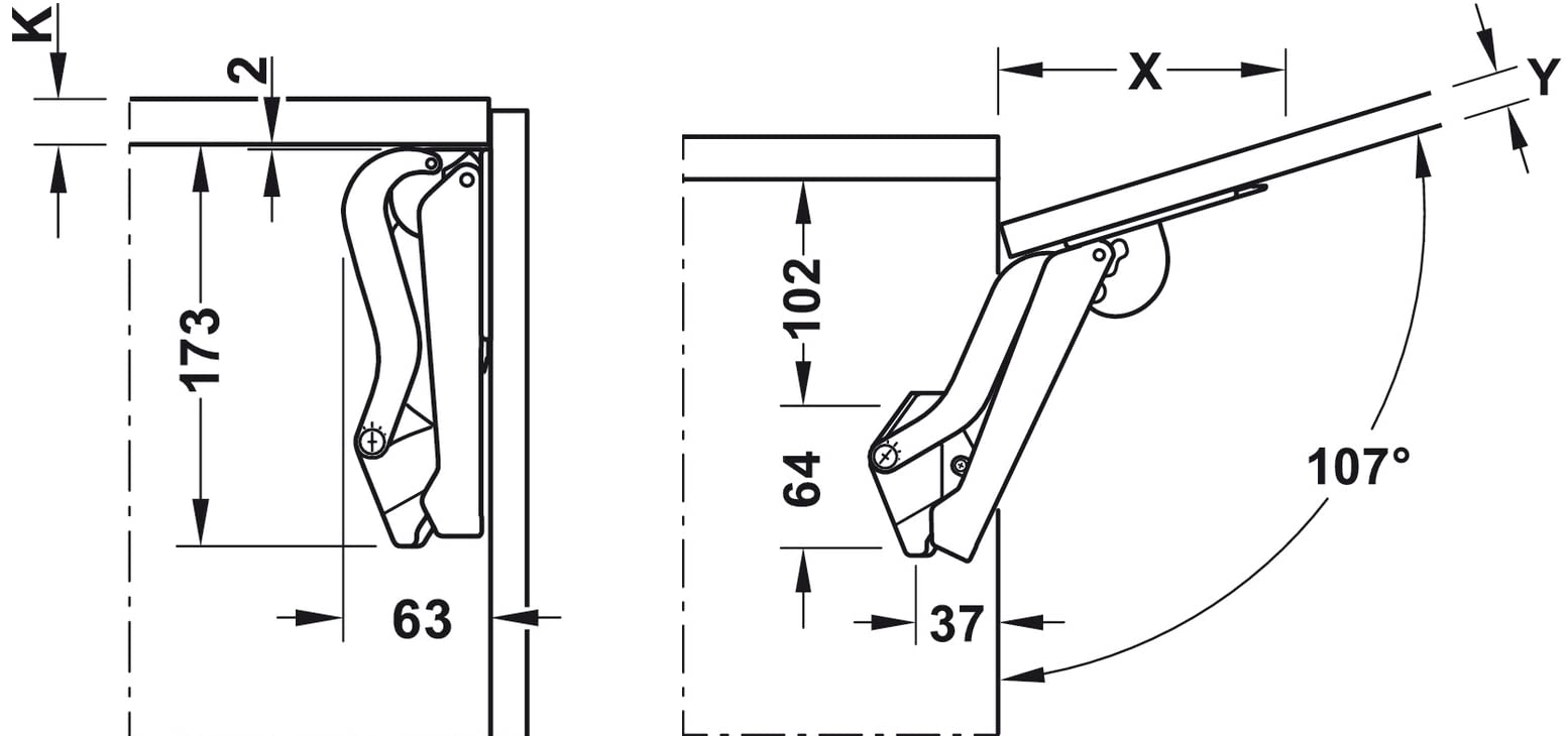 Mensola Da Parete Pieghevole Con Mobiletto Bianco - Foto 5