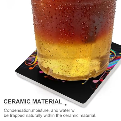 Dessous de verre note de musique pour table basse et apéritif