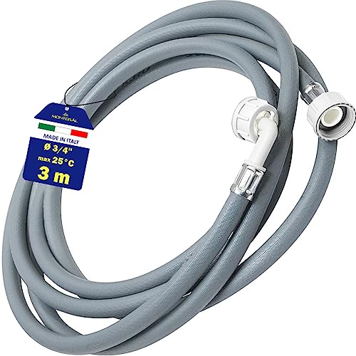 Tubo Entrada Agua Lavadora y Lavavajillas 3 m Manguera Lavadora y Lavavajillas con Válvula de...