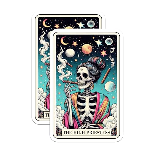Pack 2 Imanes Decorativos Tarot High Priestess 5 Pulgadas miniatura 1
