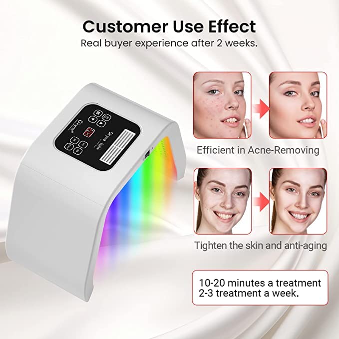 SD Enriching Beauty LED Face Mask, 7 Color PDT Omega LED Photon Lamp Facial Body Therapy Touch Screen Face Whitening Skin Care Rejuvenation Beauty Equipment - Image 5