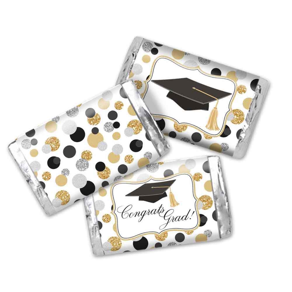 amazon-com-confetti-polka-dot-graduation-party-mini-chocolate-candy-bar-sticker-wrappers-45-1-4-x-2-6-wrap-around-labels-by-amandacreation-great-for-party-favors-office-products for Free Printable Candy Bar Wrappers Graduation Amazon.com: Confetti Polka Dot Graduation Party Mini Chocolate Candy Bar Sticker Wrappers, 45 1.4