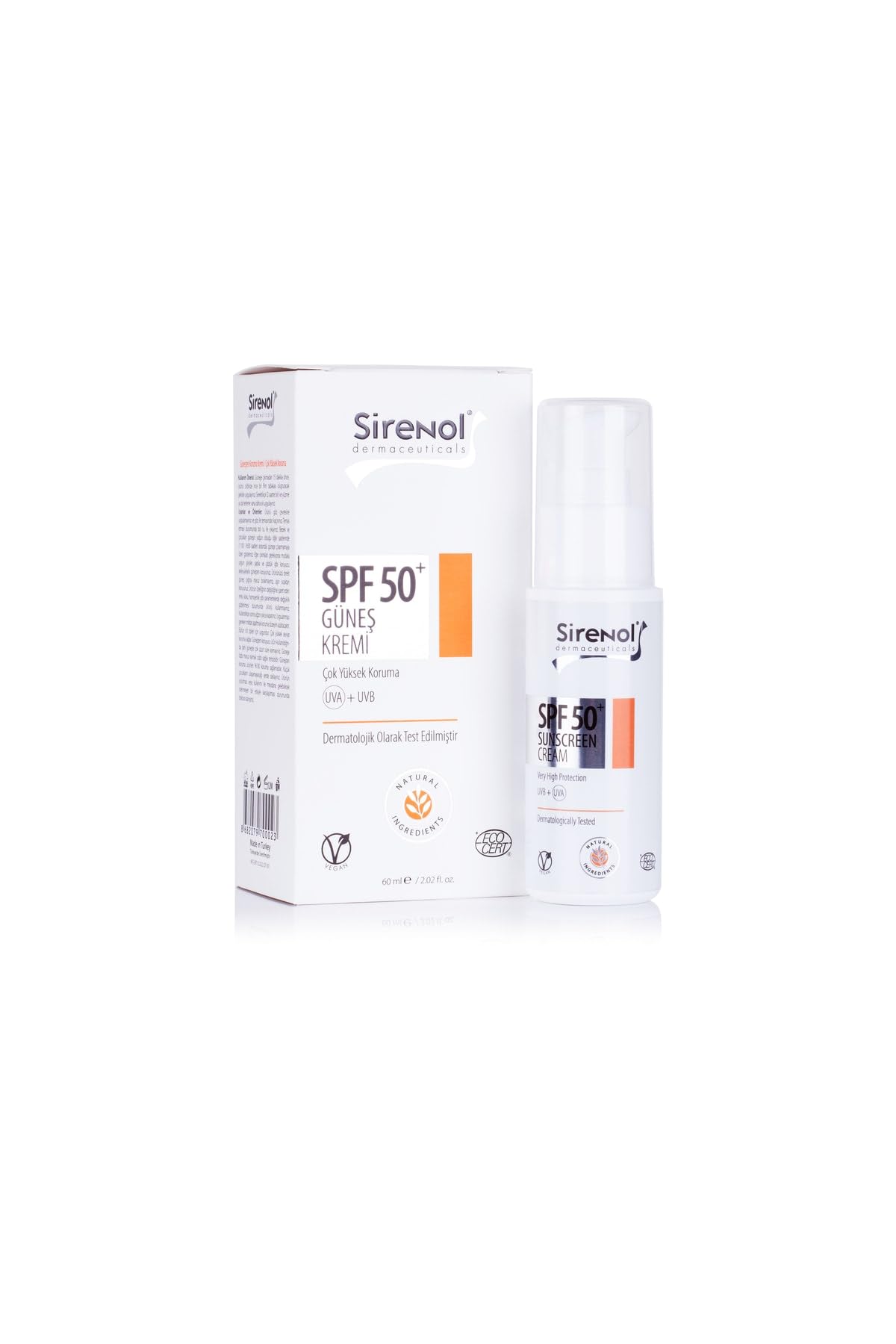 Sirenol-Natural Cadı Fındığı SPF50 Güneş Kremi