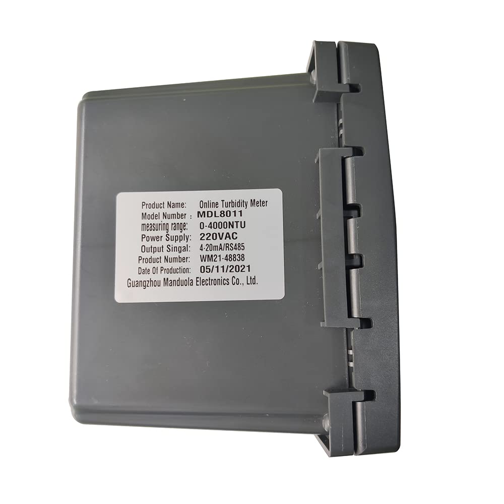 Medidor de caudal de agua, MDL8011 Instrumento de monitoreo de calidad del agua en línea industrial Medidor de turbidez digital Analizador de concentración de materia suspendida(0.1-50000mg 1L)