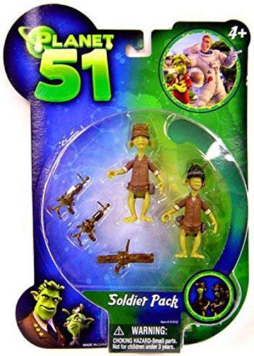 Planet 51 Movie Toy Mini Figure 2-Pack Soldier Pack