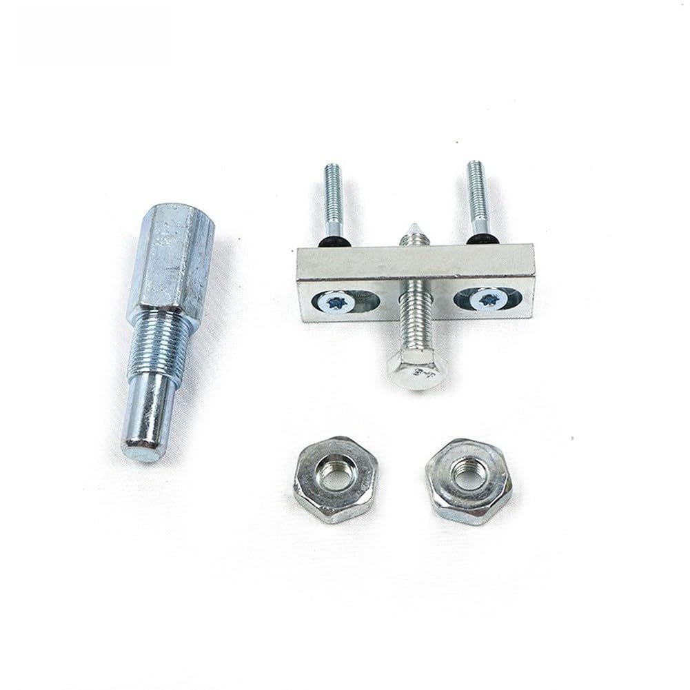 Llave de extracción de embrague de motosierra, extractor de volante con tope de pistón, barra guía, reparación de barra plateada