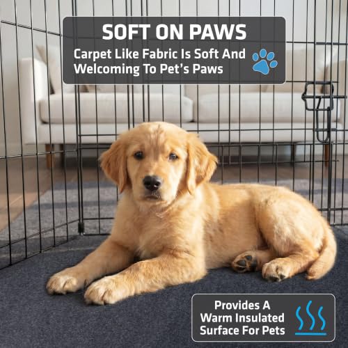 Image of Drymate Jumbo XXL Potty Pad, Dog Playpen Mat Whelping (60x74), Super Absorbent, Waterproof, Slip-Resistant, Machine Washable, Reusable Puppy Pad for Training, Incontinence, Crate, Kennel (USA Made)