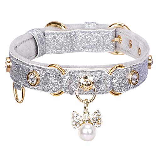 PetsHome Bling Rhinestone Pet Collar