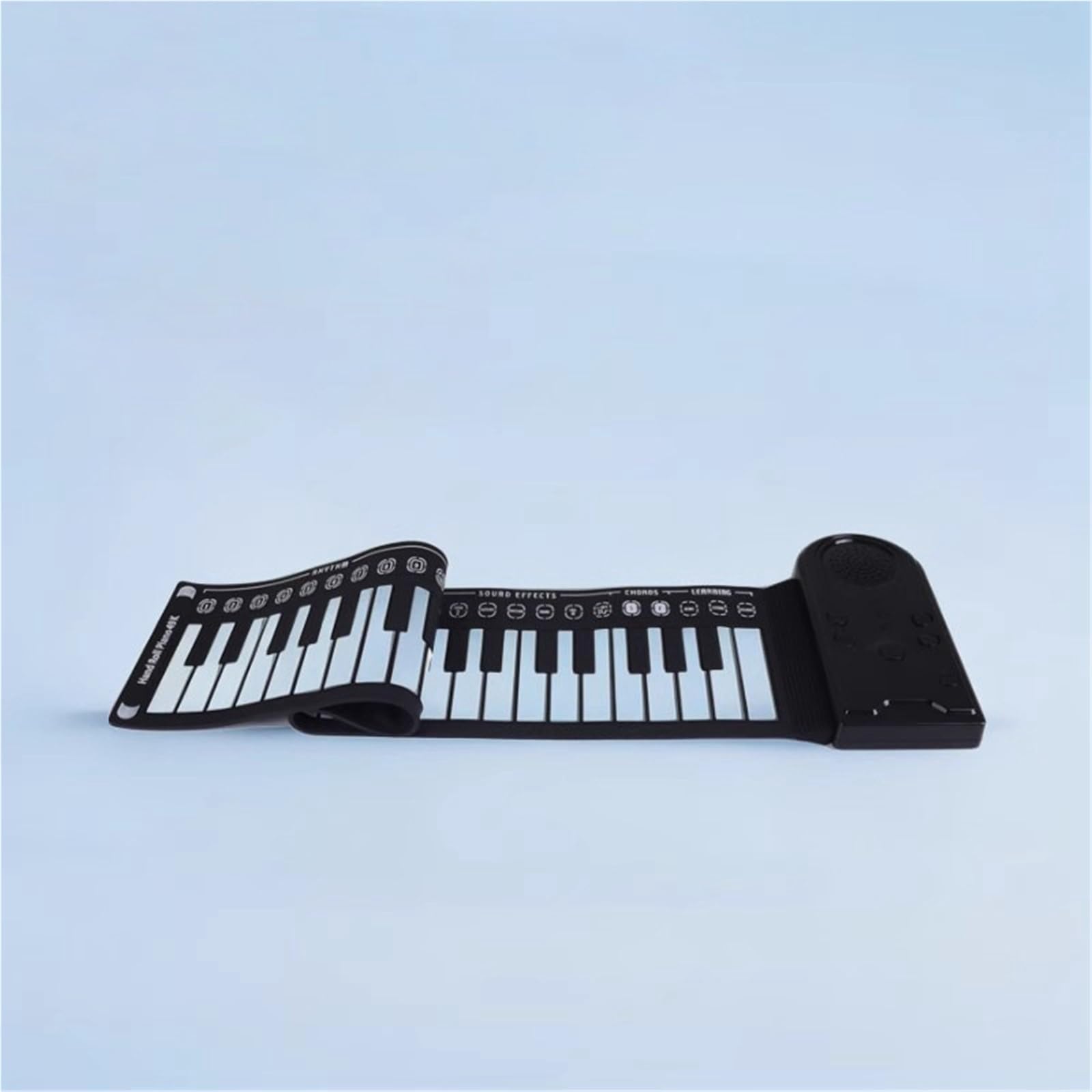 49 Klawiszowy Przenośny Składany Profesjonalny Elektroniczny Instrument Fortepianowy(Silver)