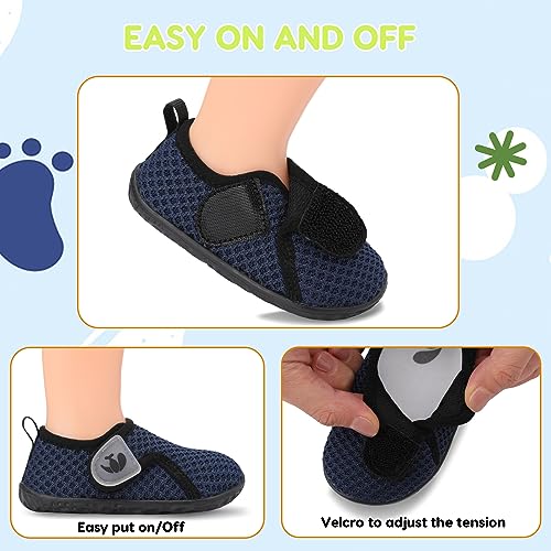 Image of FEETCITY Baby Boys Girls First Walking Shoes Infant Sneakers Crib Shoes Breathable Lightweight Slip On Shoes