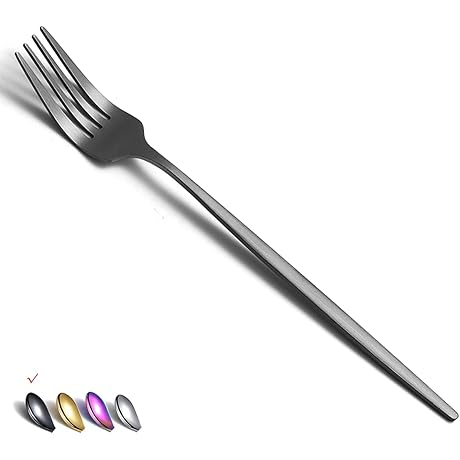 Exquisite Matt Black Forks: Your Dining Table's Modern Edge