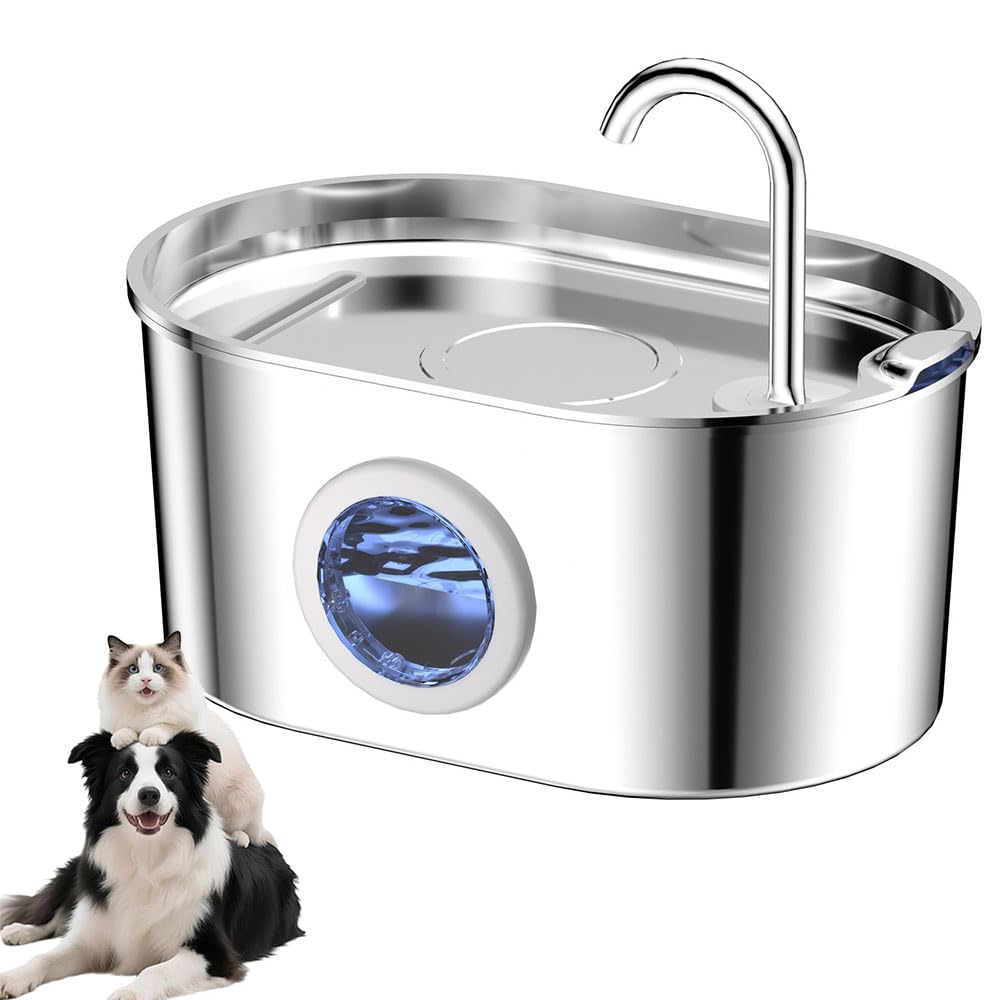 WSGDSG 2.2L Water Fountain for Dog Cat, Water Bowl Dispenser for Pet